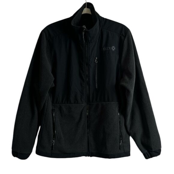 Hooey Mens Performance Tech Black Fleece Full Zip Jacket Size L - Picture 1 of 14